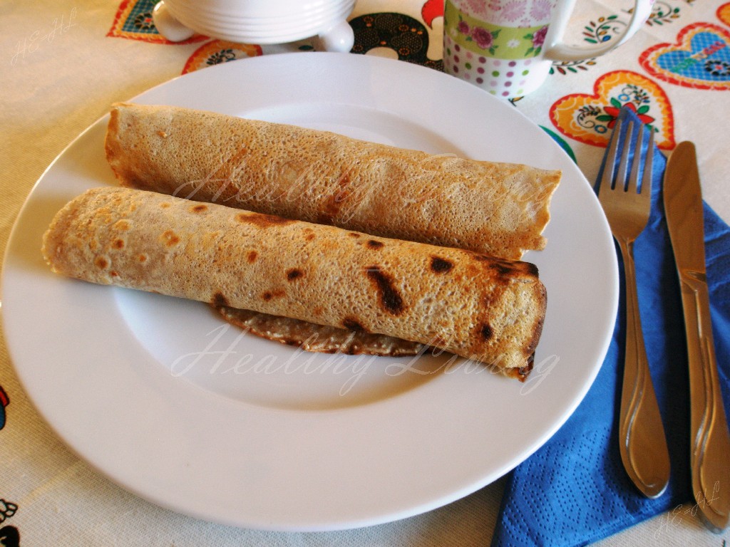 Pancakes with buckwheat flour