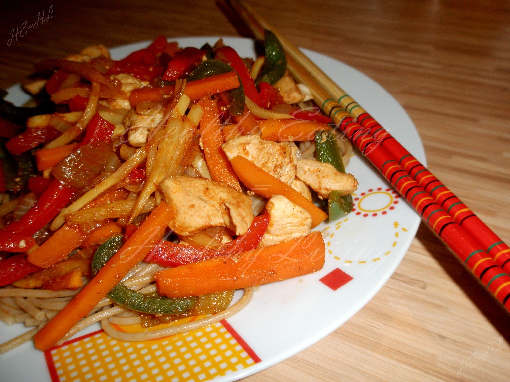 Chinese style chicken with bamboo shoots