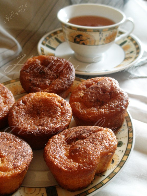 Muffins with millet and nut flours