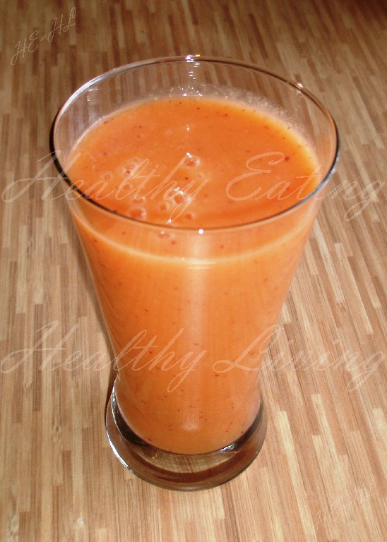 Carrot-nectarine juice