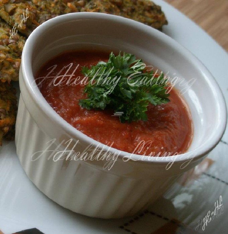 Tomato-red bell pepper sauce