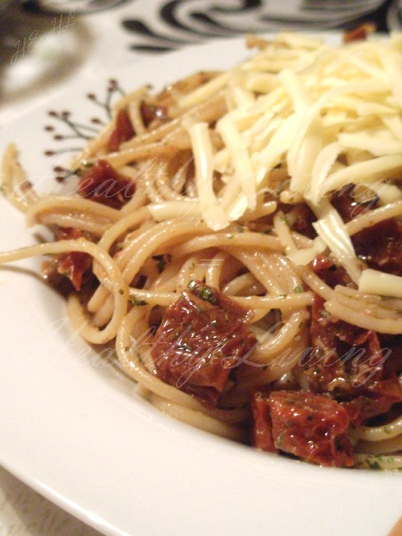 Spaghetti with truffle pesto