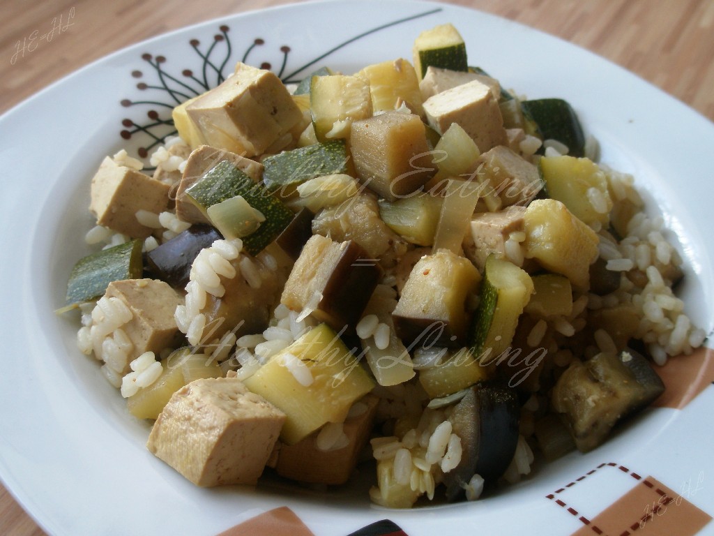 Risotto with tofu