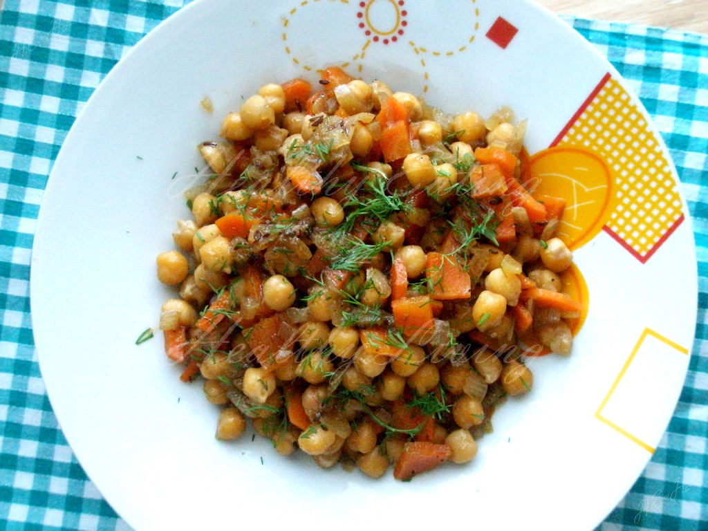 Chickpeas in maple syrup