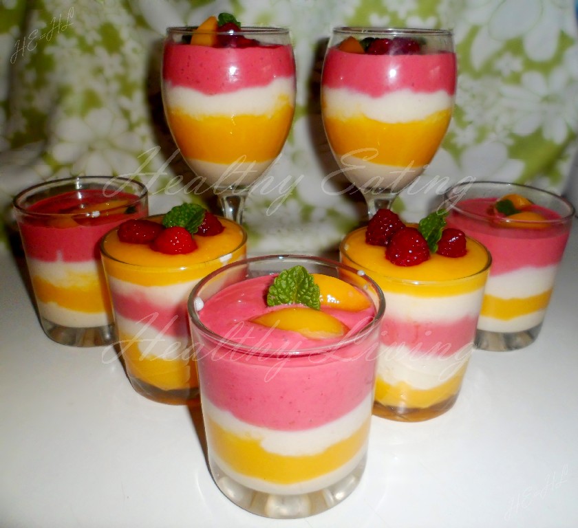 Tricolor dessert