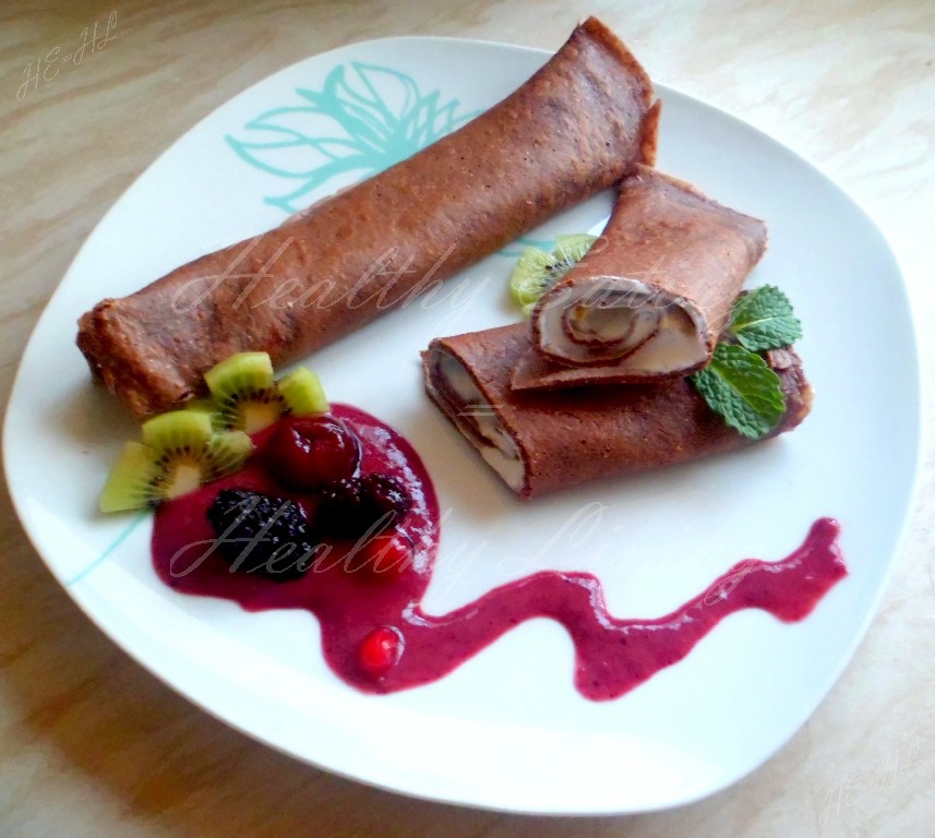 Chocolate rolls with quark