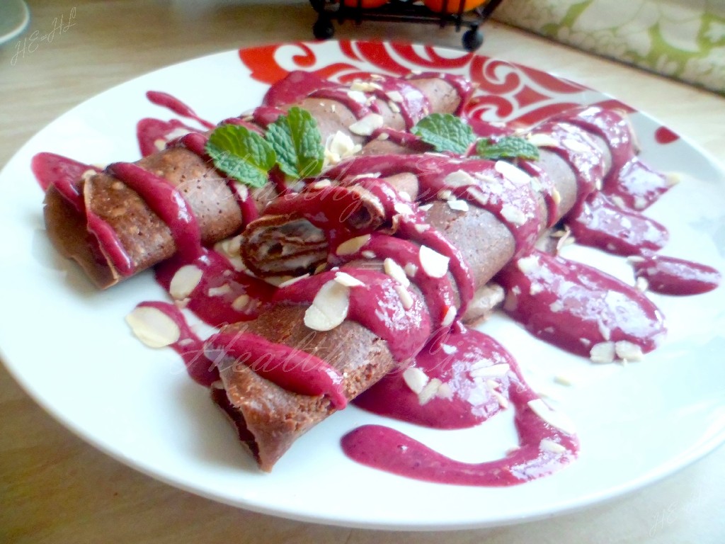 Chocolate rolls with quark