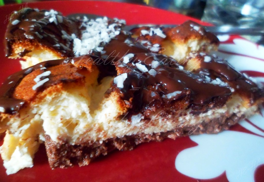 Cheesecake with chocolate