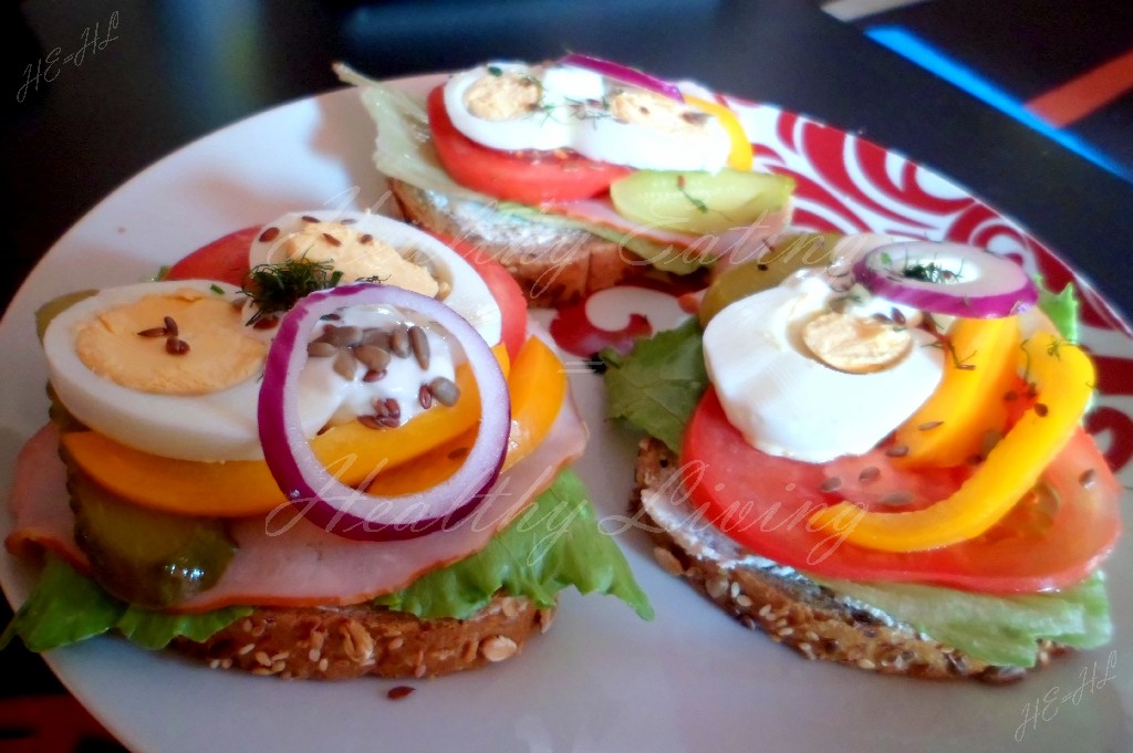 Sandwiches with eggs