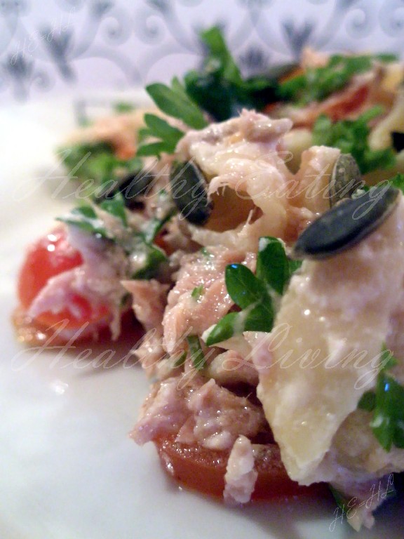 Tuna salad with ricotta