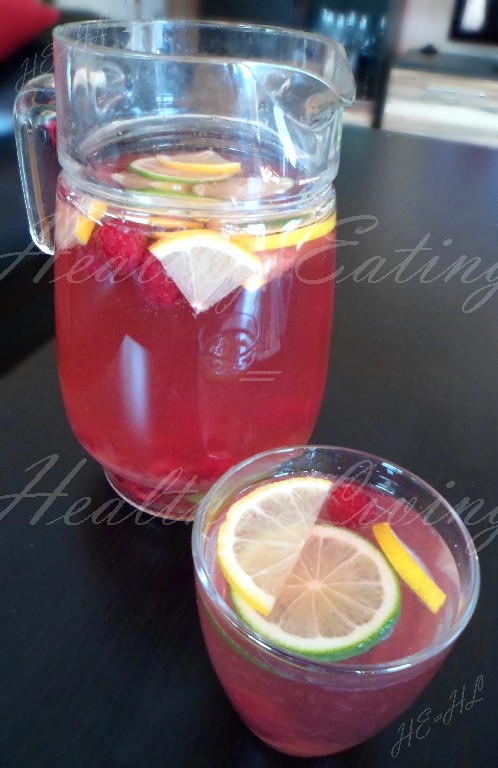 Green tea with fruits