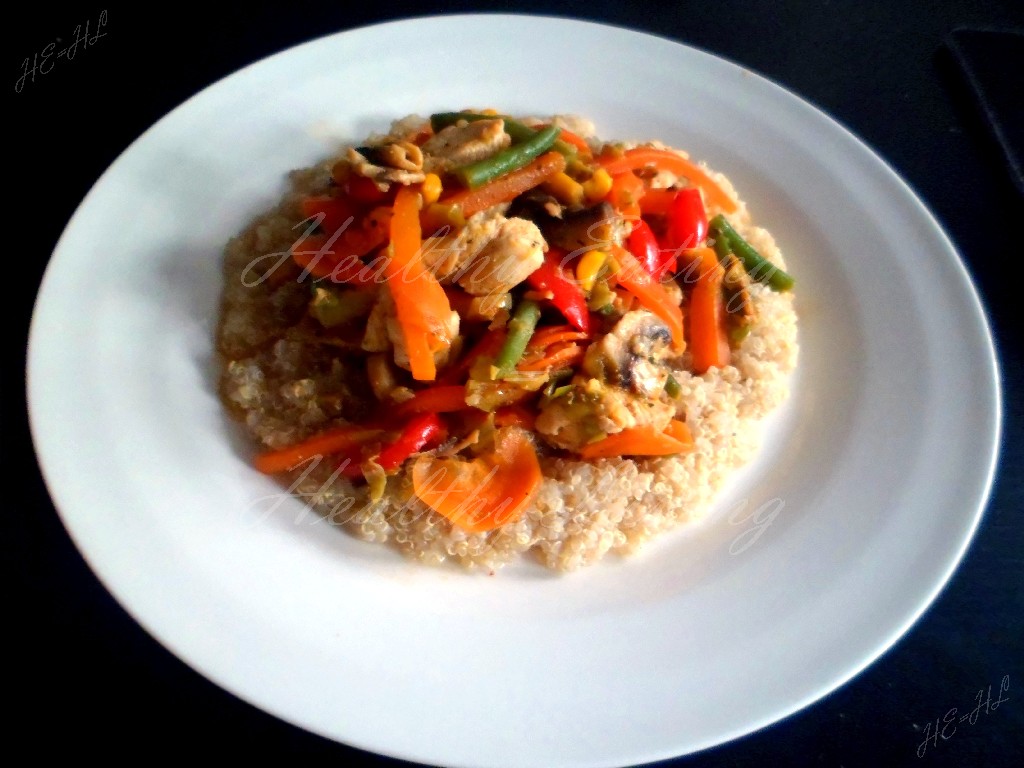 Quinoa with chicken and vegetables