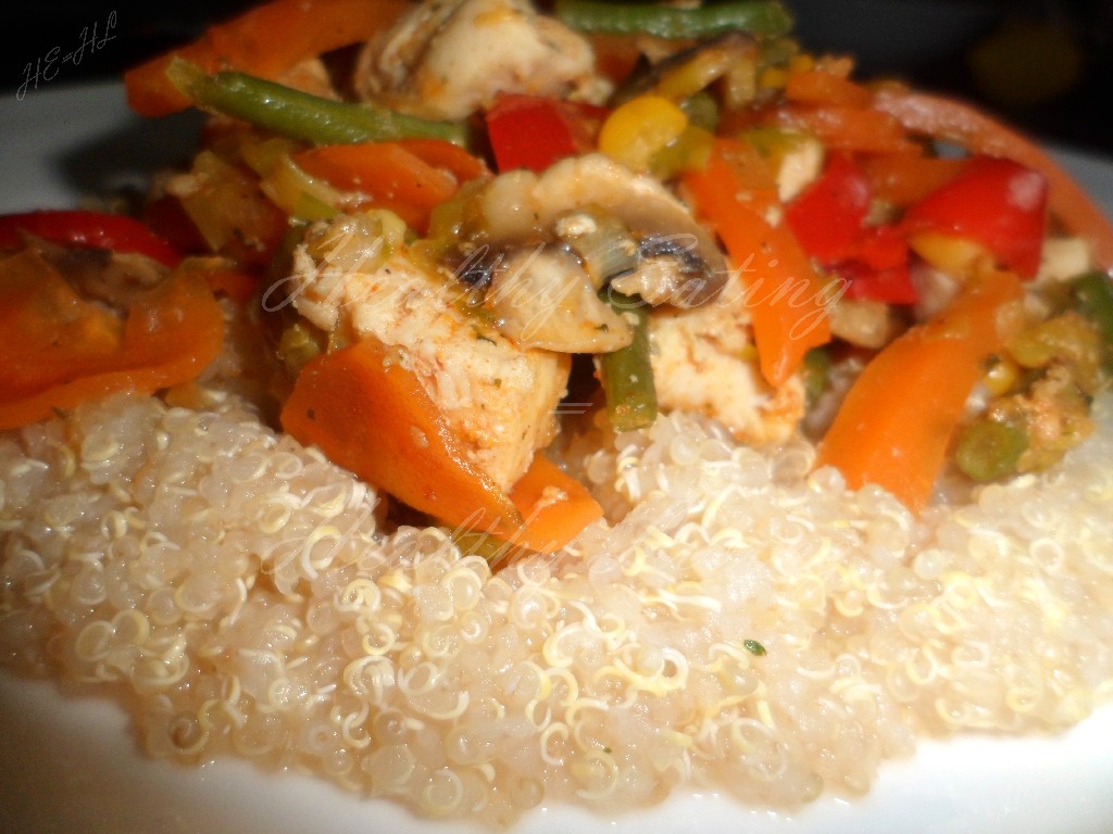 Quinoa with chicken and vegetables