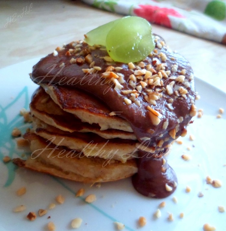 Fritters with vegetable-chocolate mousse