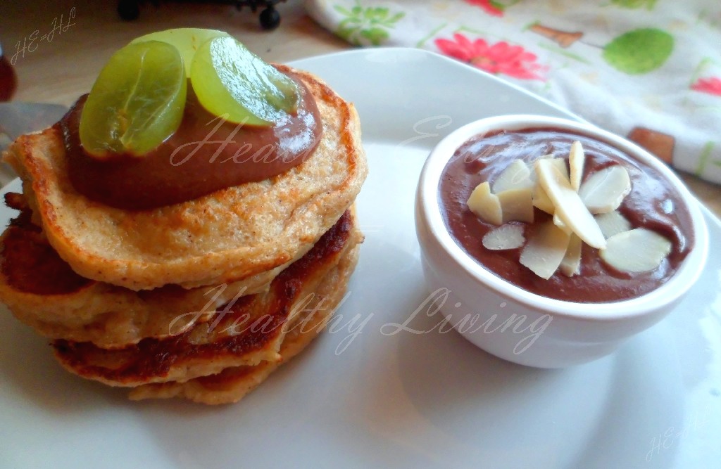 Fritters with vegetable-chocolate mousse