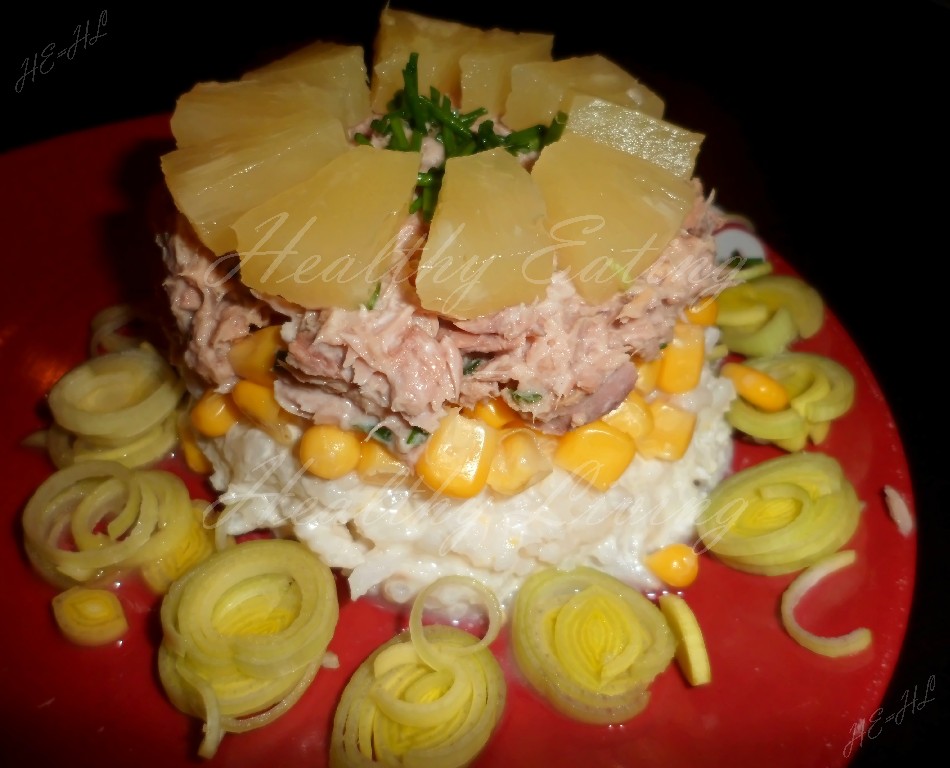 Appetizer salad with tuna