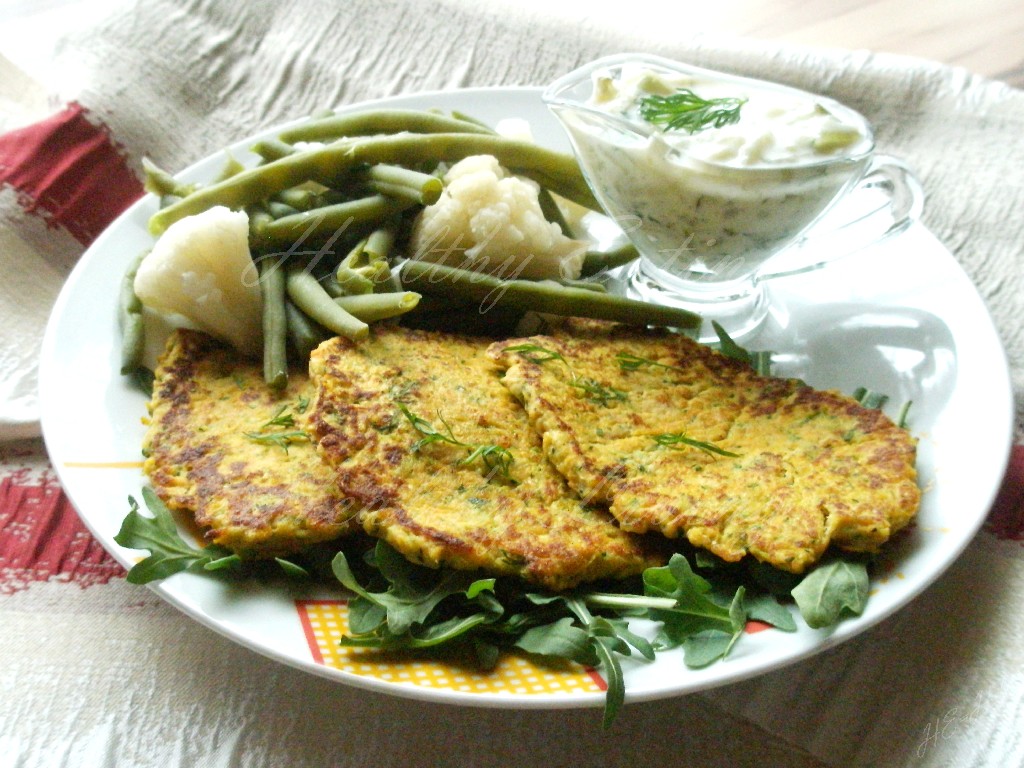 Salmon-zucchini fritters