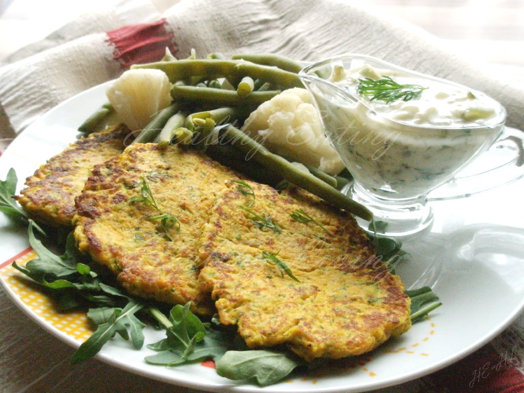 Salmon-zucchini fritters