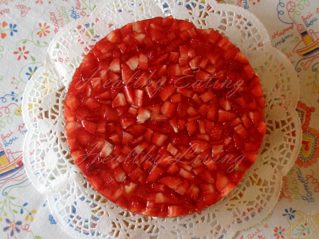 Strawberries cheesecake