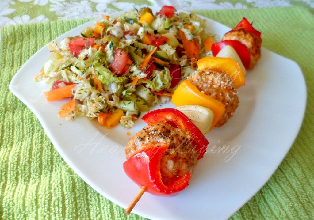 Curry turkey shashlik