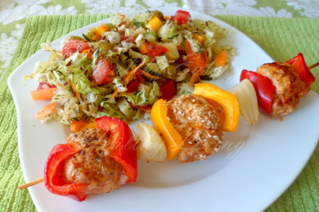 Curry turkey shashlik