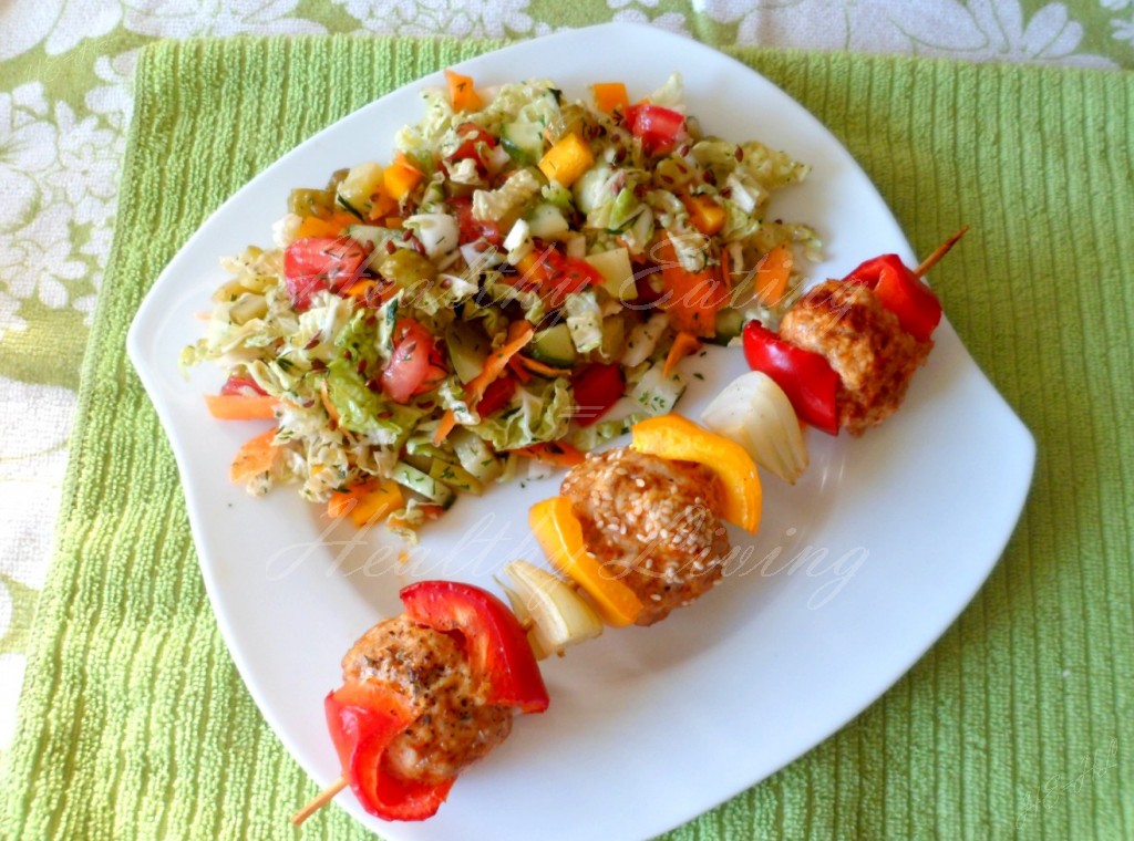 Curry turkey shashlik