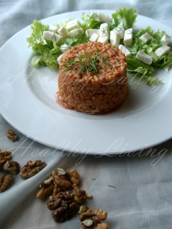 Tomato-coconut risotto