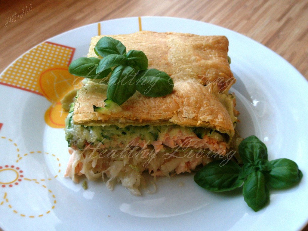 Salmon lasagne