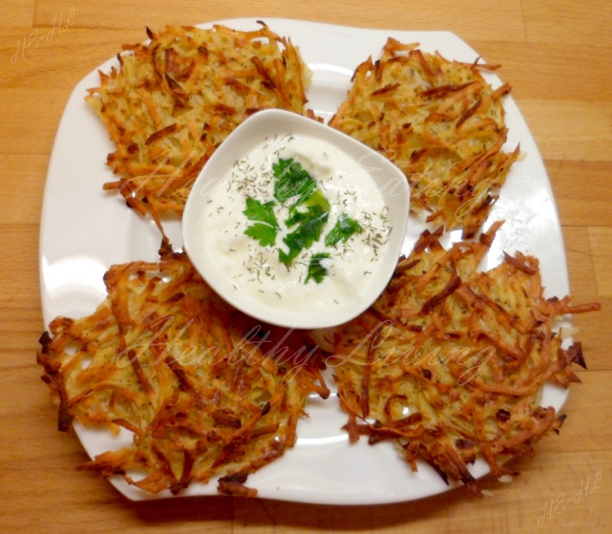 Crunchy potato-onion fritters