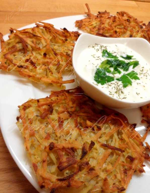 Crunchy potato-onion fritters