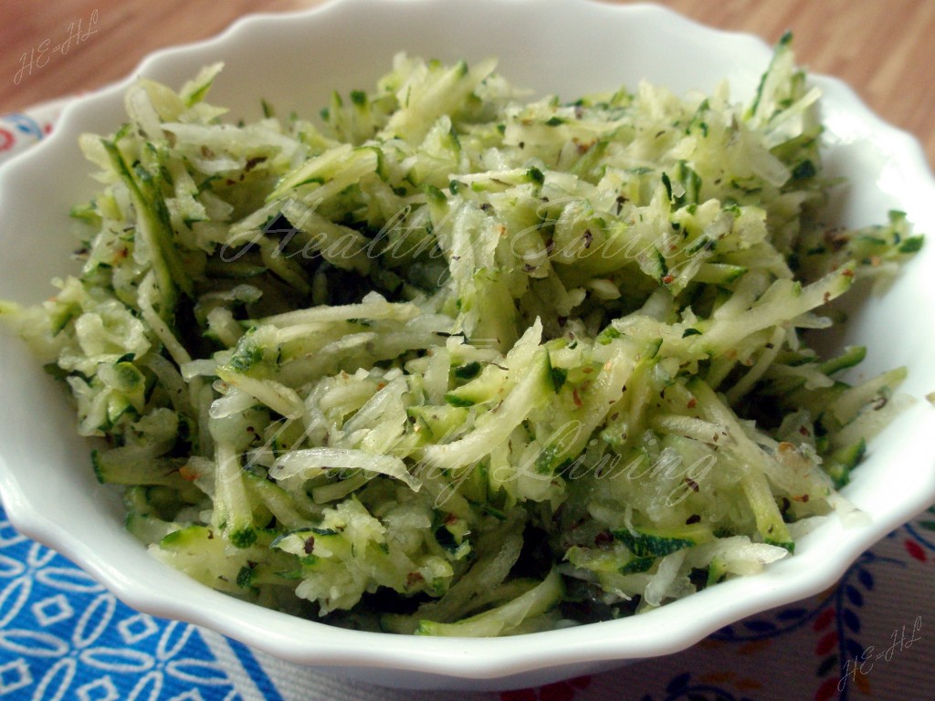 Cucumber and zucchini salad