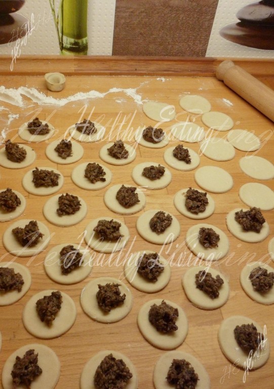 Dumplings with forest mashrooms