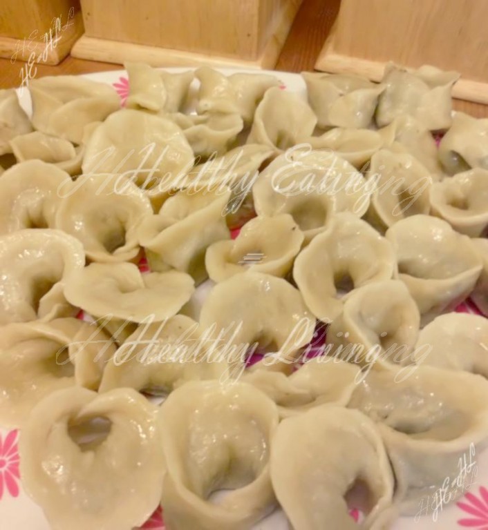 Dumplings with forest mashrooms