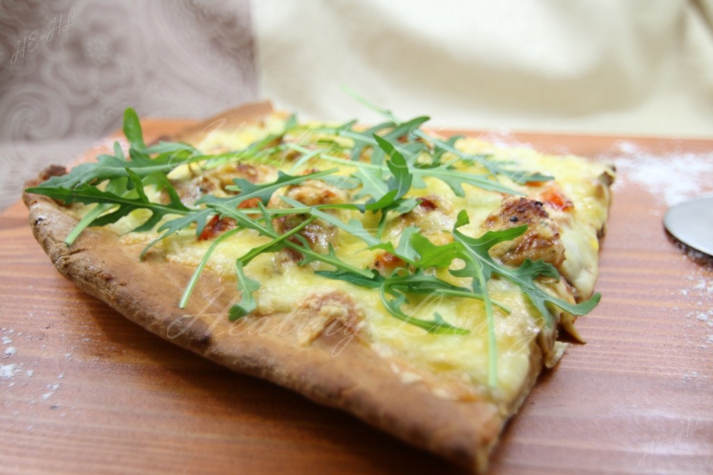 Spelt pizza with buttermilk