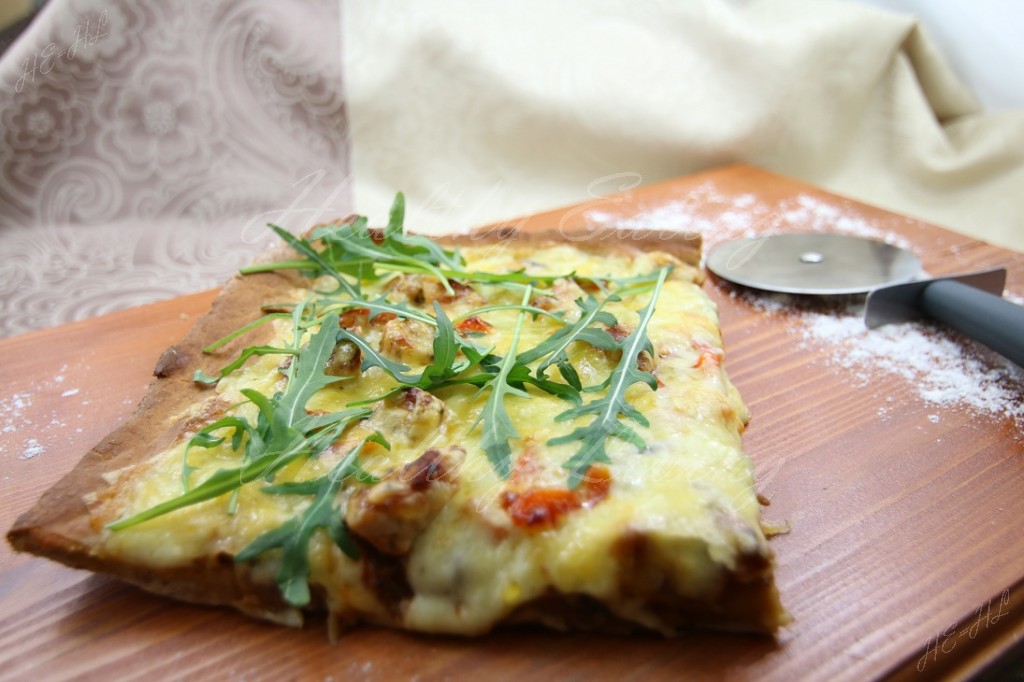 Spelt pizza with buttermilk